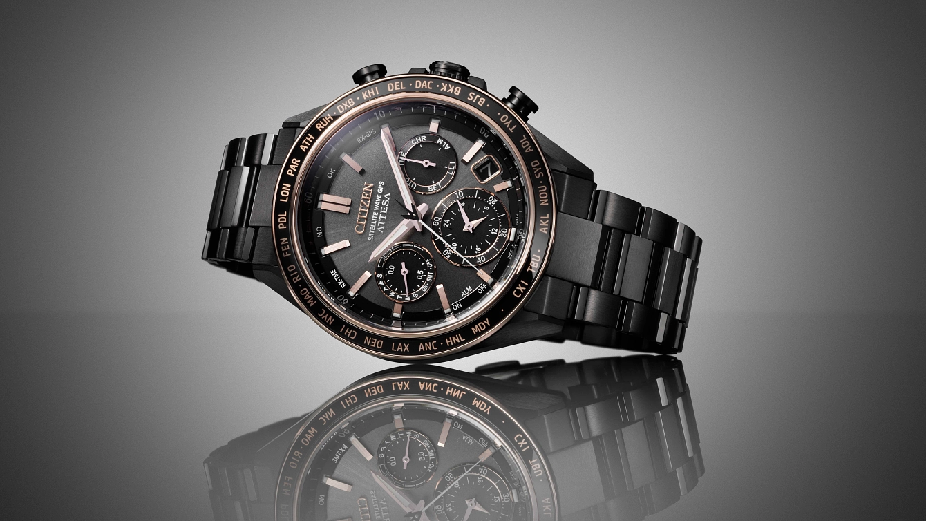 ATTESA Brown Dial Super Titanium with DLC Coating Bracelet CC4074 ATTESA Brown Dial Super Titanium with DLC Coating Bracelet CC4074